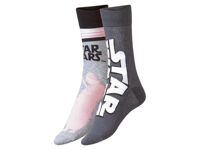 Dámské / Pánské ponožky, 2 páry (43/46, světle růžová)