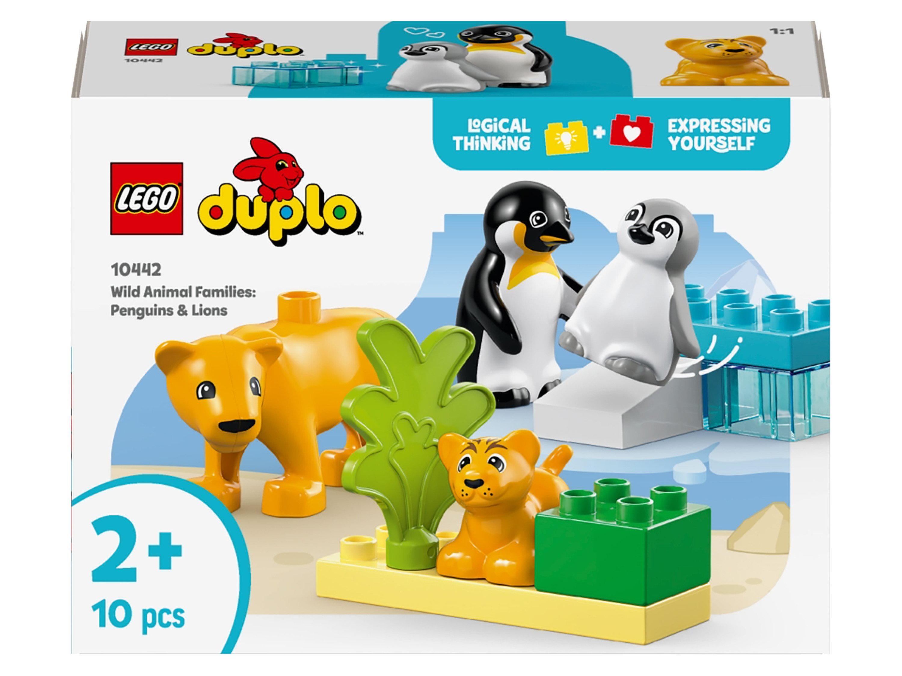 Lego® Duplo® Rodinky divokých zvířat: Tučňáci a lvi