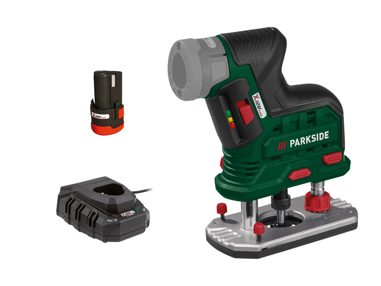  Zobrazit na celou obrazovku PARKSIDE® Aku horní frézka POFA 12 B3, 2,5 Ah - Obrázek 1