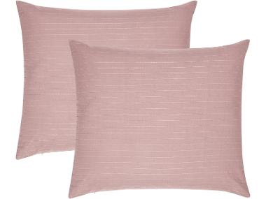 Sada dekorativnív potahů na polštáře, 70 x 80 cm, světle růžová, 2dílná