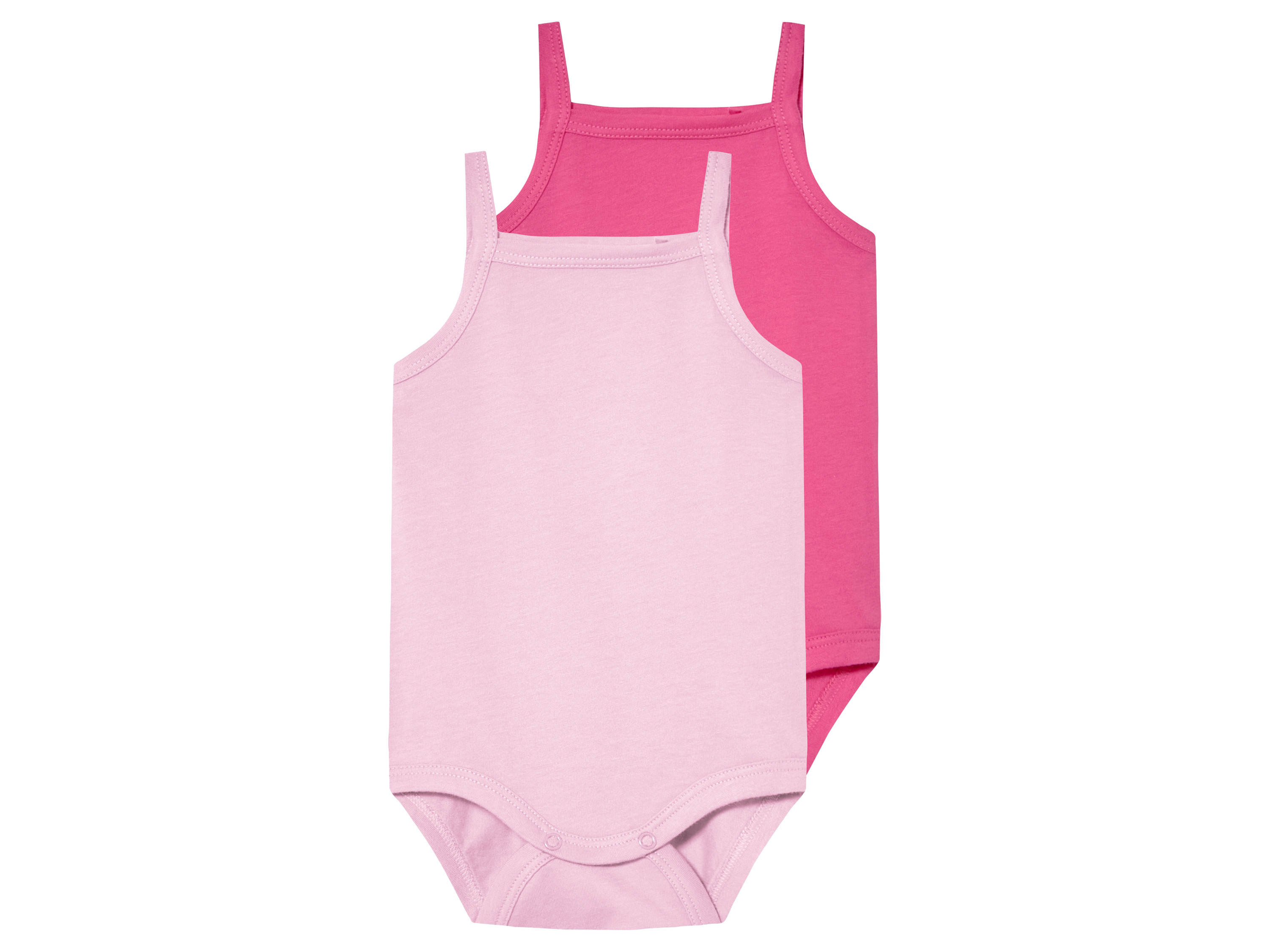 lupilu® Dětské body, 2 kusy (světle růžová, 62/68)