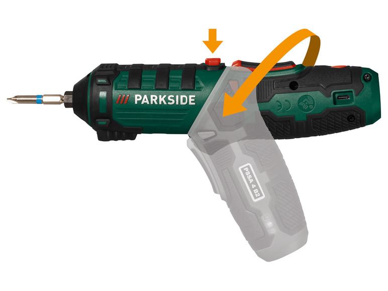  Zobrazit na celou obrazovku PARKSIDE® Aku šroubovák PSSA 4 B2 - Obrázek 6
