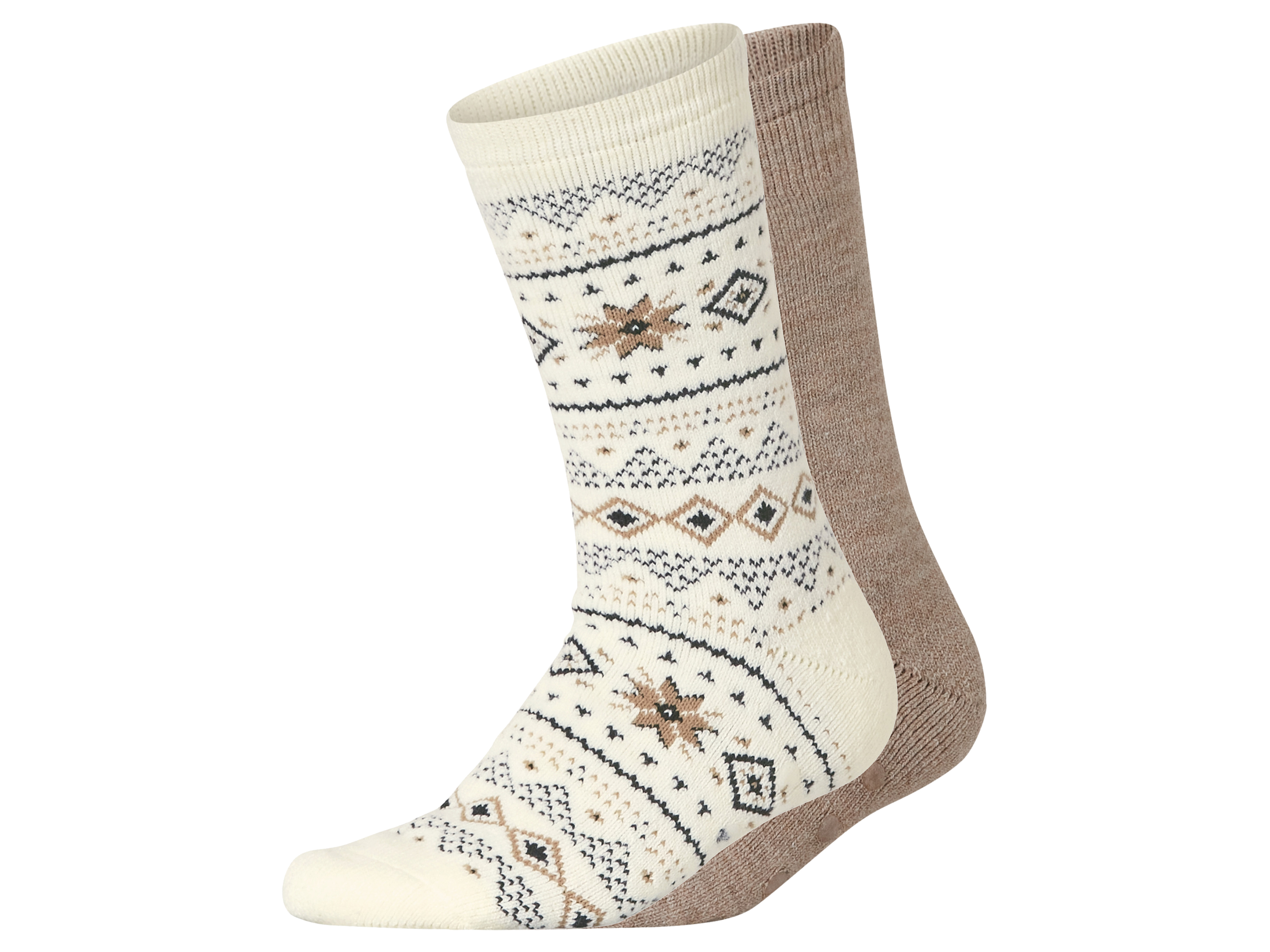 esmara® Dámské termo ponožky, 2 páry (krémová/béžová, 39-42)