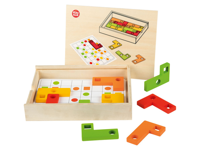  Zobrazit na celou obrazovku Playtive Dřevěná duhová motorická hračka Montessori - Obrázek 2