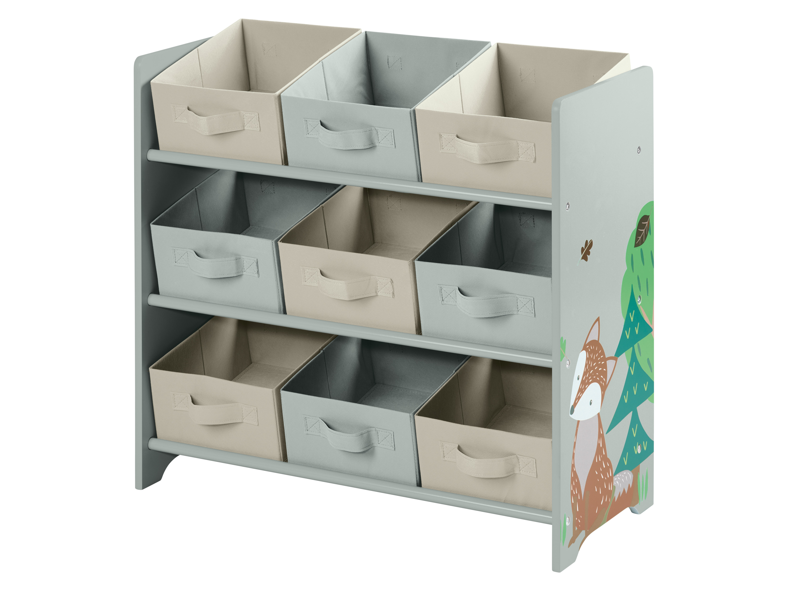 Livarno® Regál do dětského pokoje, 65 x 30 x 61,5 cm (liška)