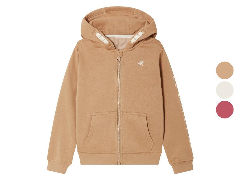 Bílá mikina se zipem a logem Ralph Lauren.