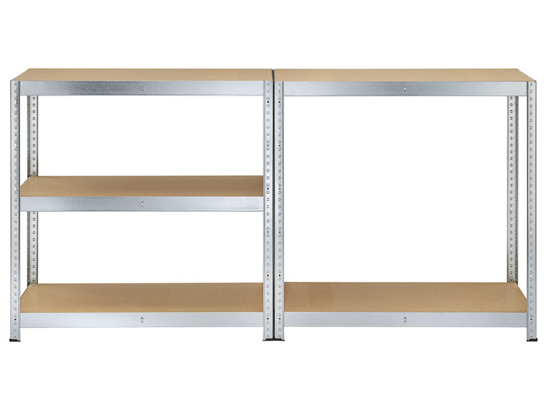  Zobrazit na celou obrazovku PARKSIDE® Sada vysokozátěžových regálů s 5 policemi, 180 x 90 x 40 cm, 2dílná - Obrázek 3