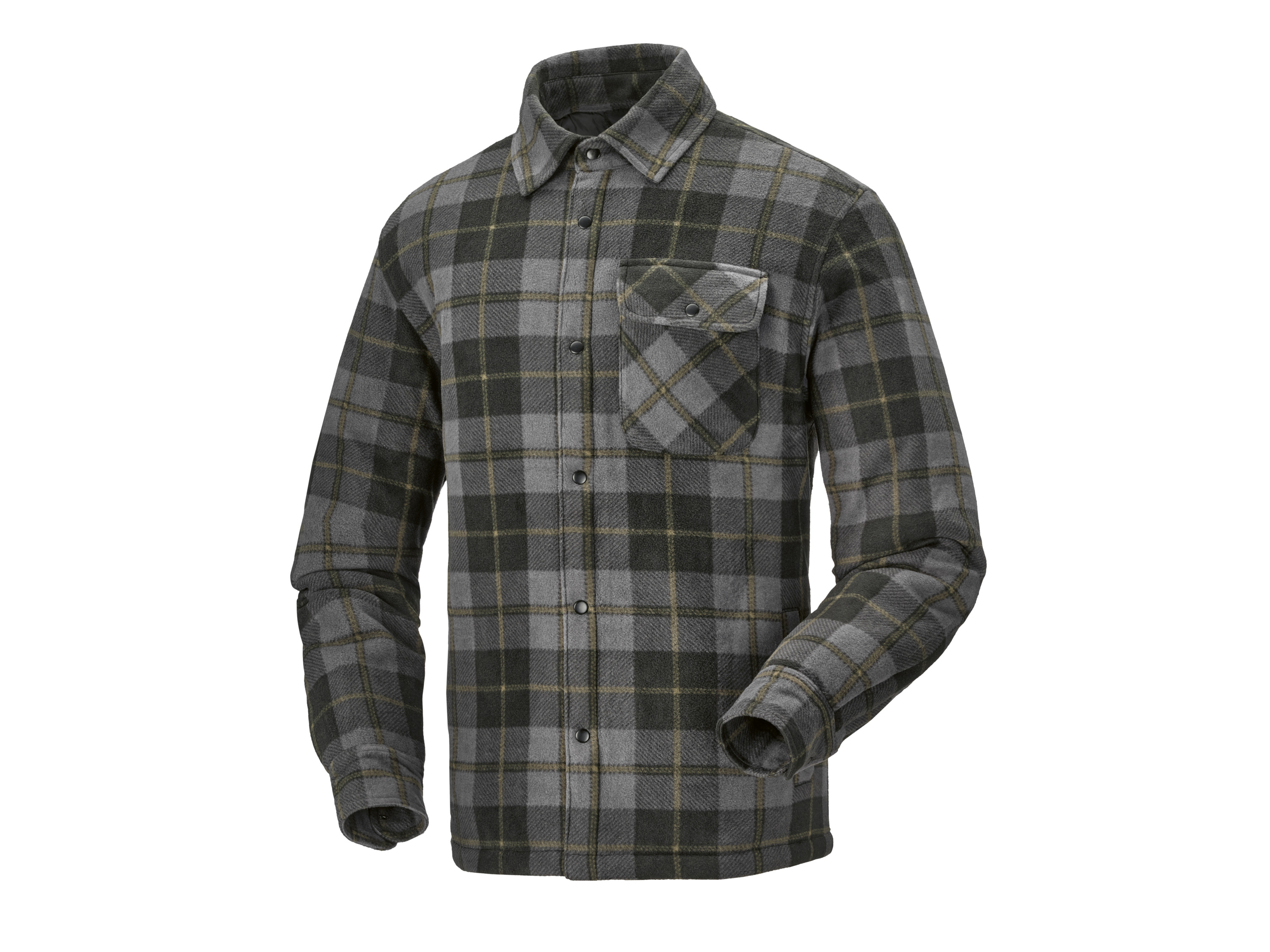 Parkside® Pánský flanelový overshirt (šedá, L (52-54))