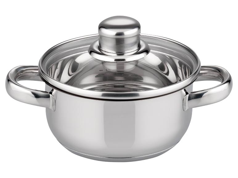 Nerezový hrnec s poklicí a dvěma uchy