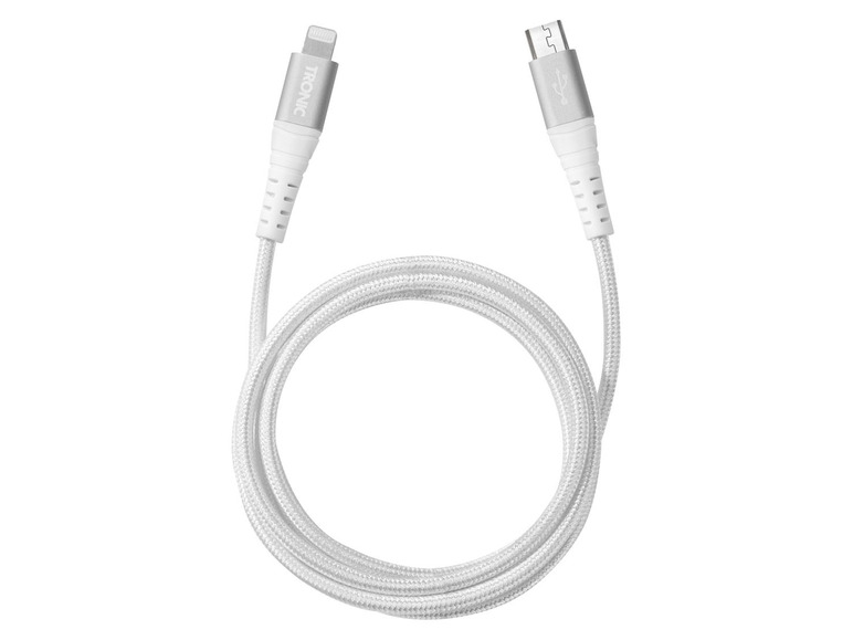  Zobrazit na celou obrazovku TRONIC® Nabíjecí a datový kabel Lightning, 1 m, textilní, 480 Mbps, až 3A - Obrázek 3
