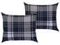 káro/navy modrá