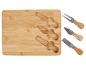 Bambusový sýrový prkénko a nože Livarno Home.