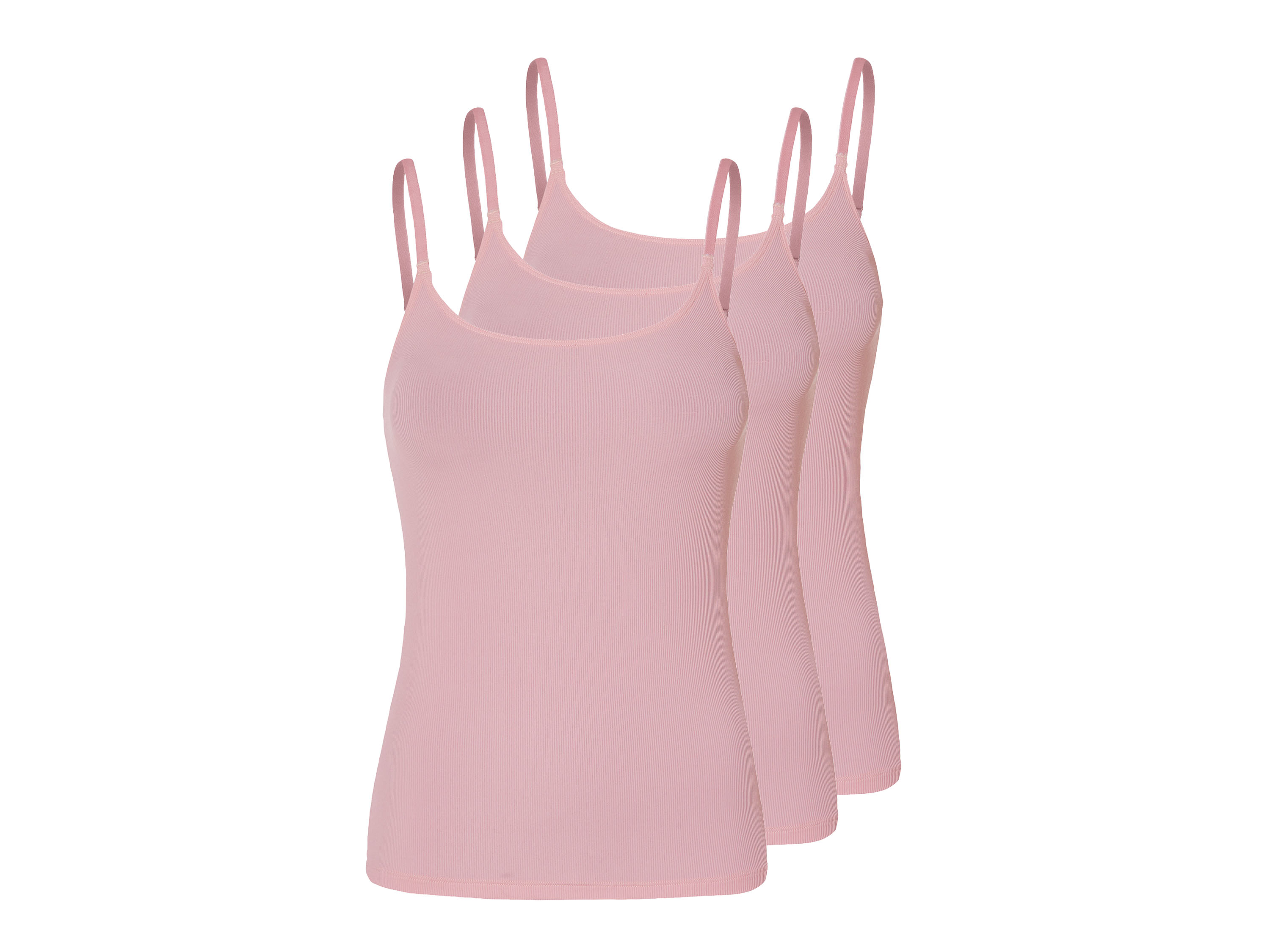 esmara® Dámský top, 3 kusy (M (40/42), světle růžová)