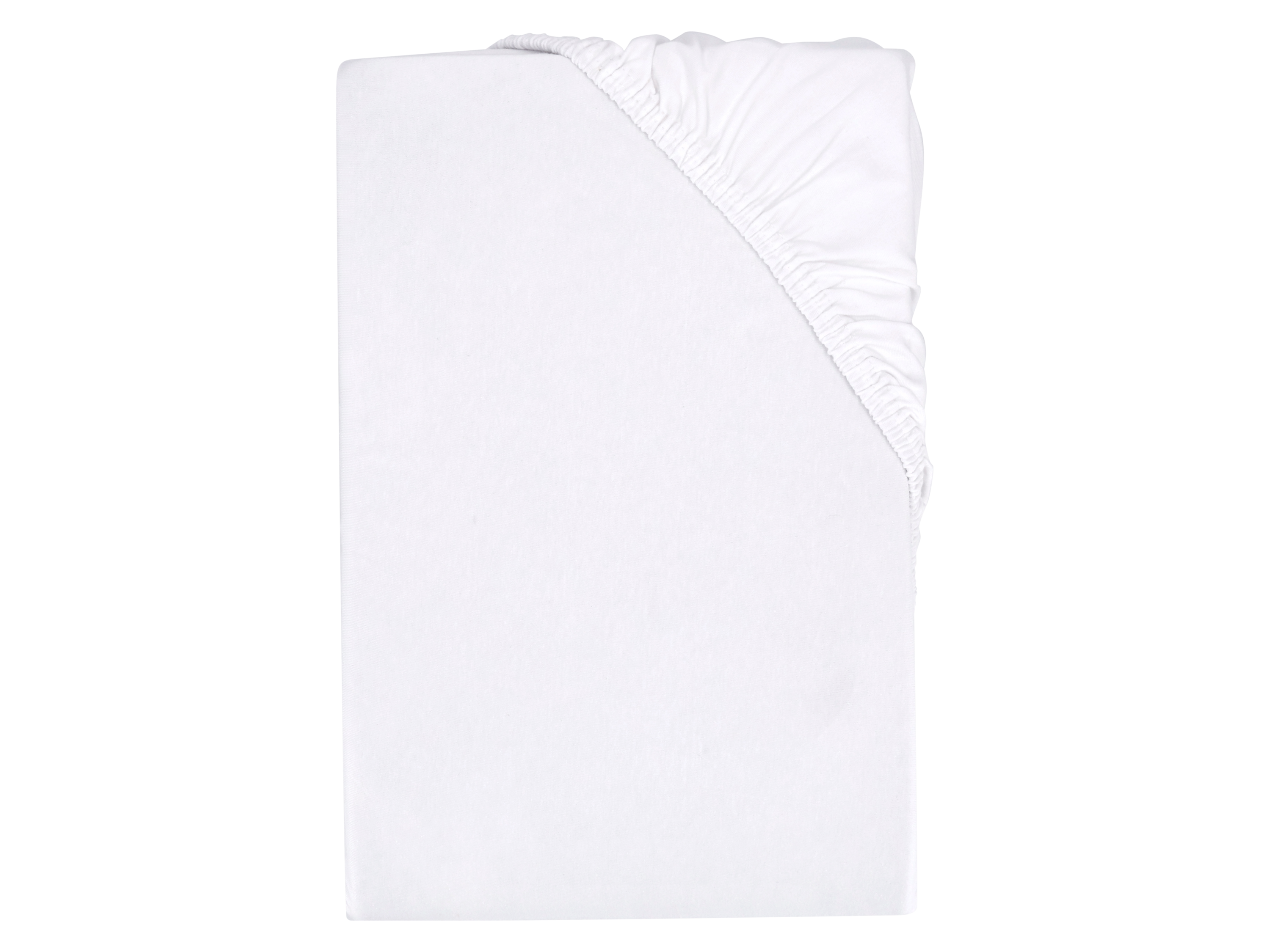 Livarno home Žerzejové napínací prostěradlo, 180-200 x 200 cm (bílá)