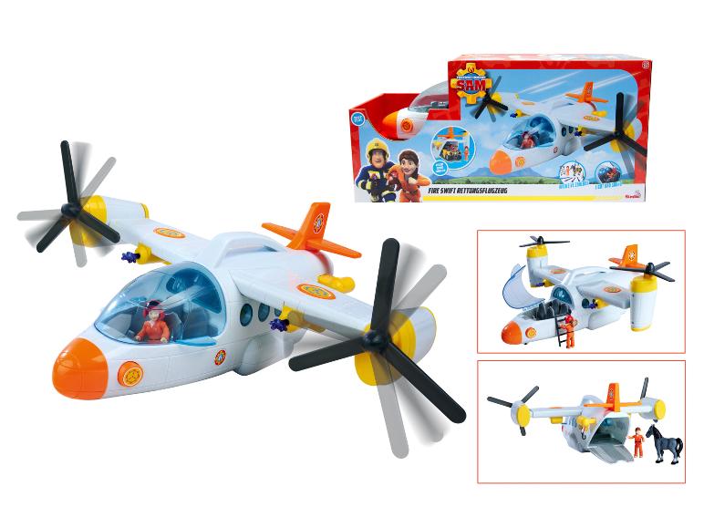 Simba Fireman Sam Fire Swift záchranné letadlo s figurkami a doplňky.