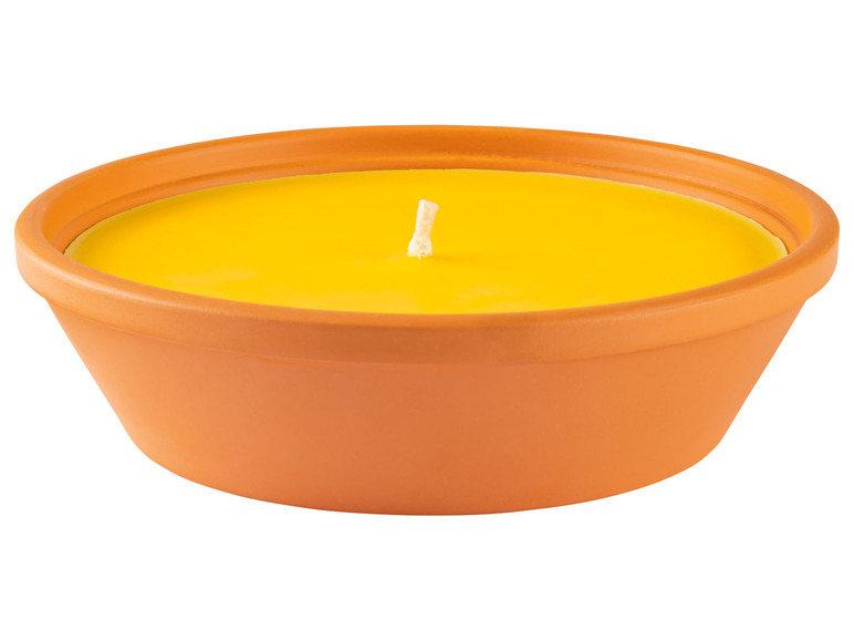  Zobrazit na celou obrazovku LIVARNO home Hliněná miska s citronelovou svíčkou, Ø 19,5 cm - Obrázek 3