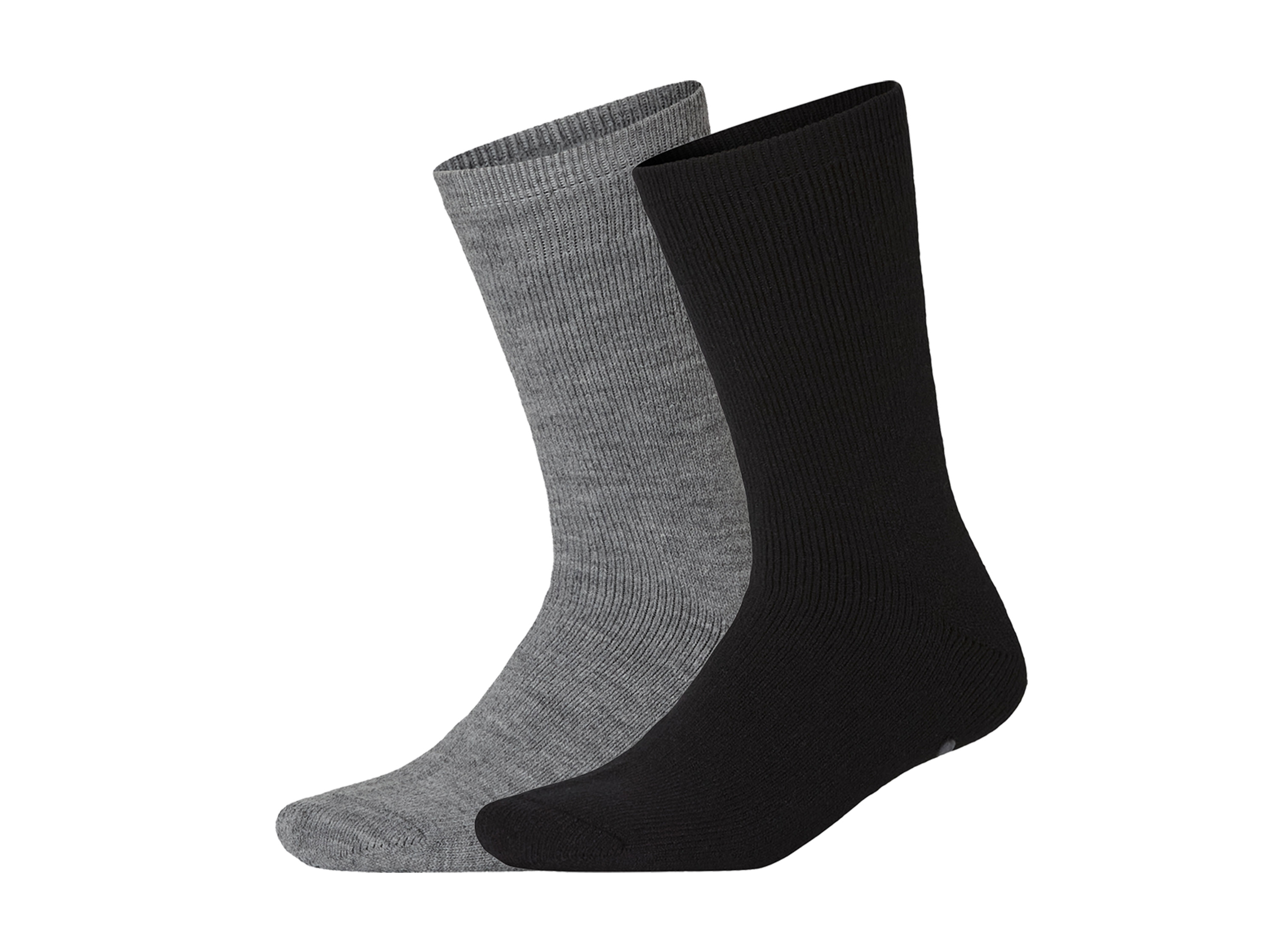 esmara® Pánské termo ponožky, 2 páry (šedá/černá, 43-46)