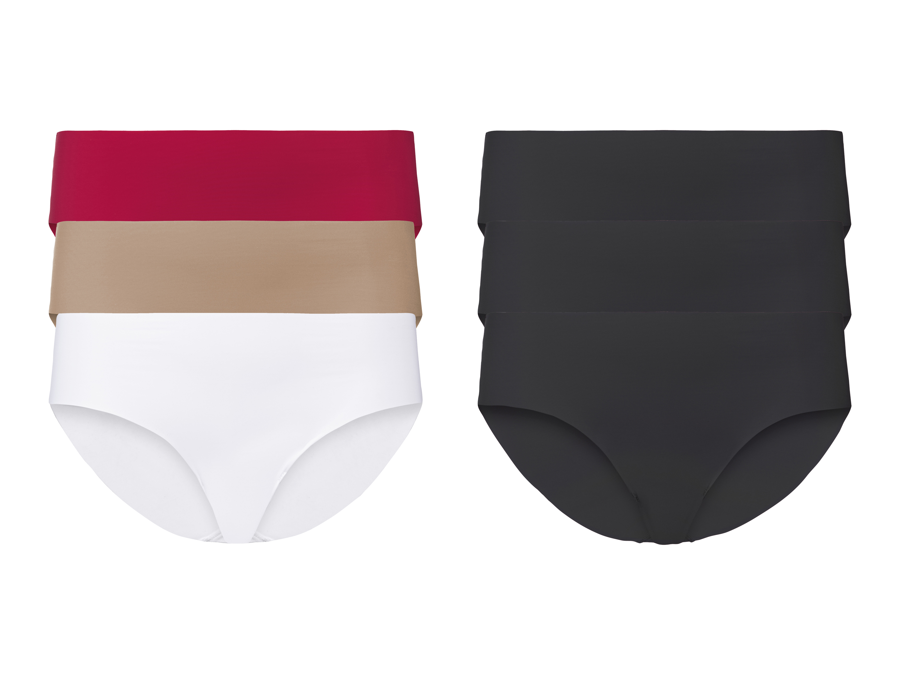esmara® Dámské bezešvé kalhotky, 3 kusy