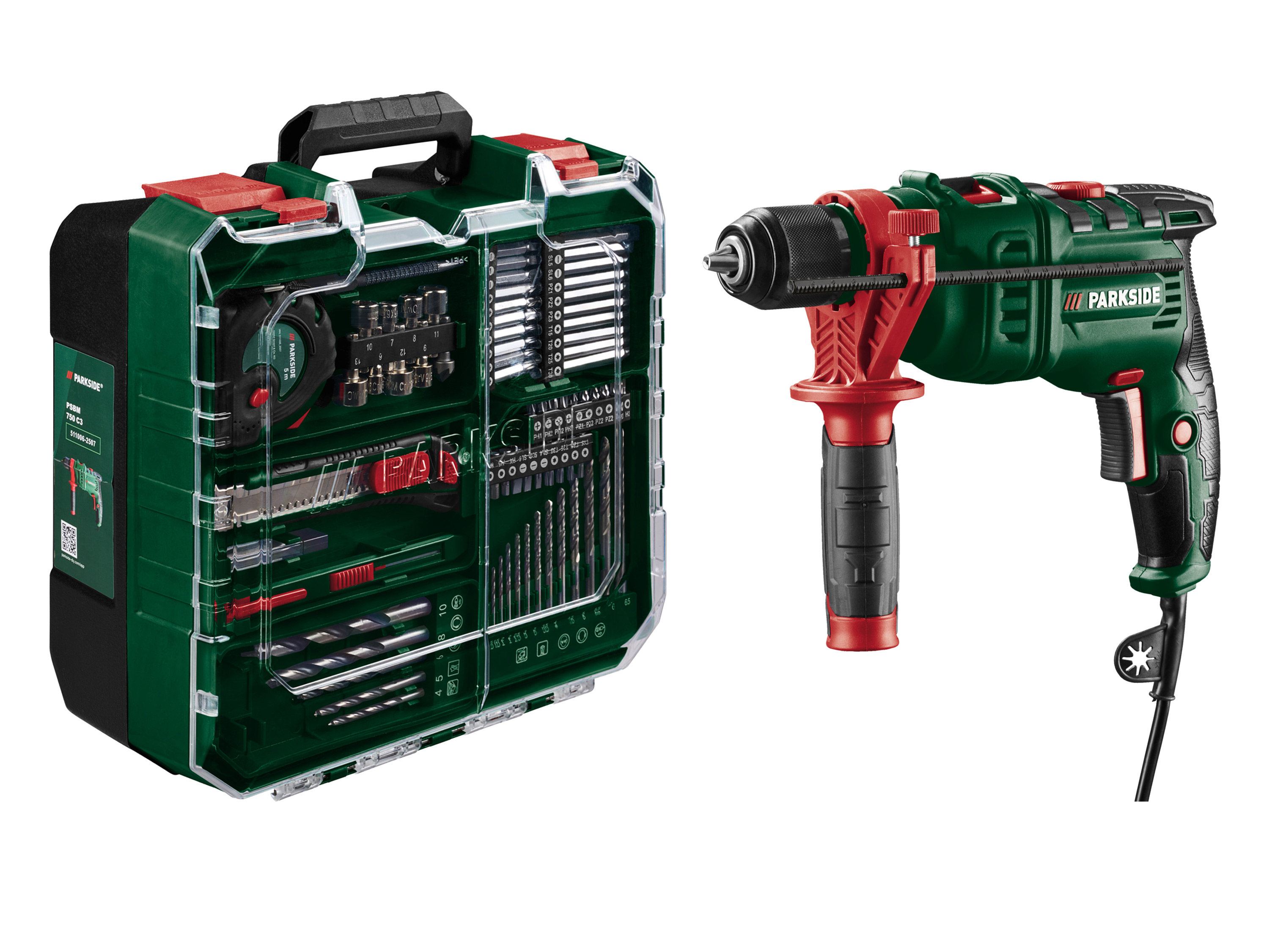 Parkside® Příklepová vrtačka Psbm 750 C3