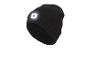 Černá čepice s integrovanou LED svítilnou