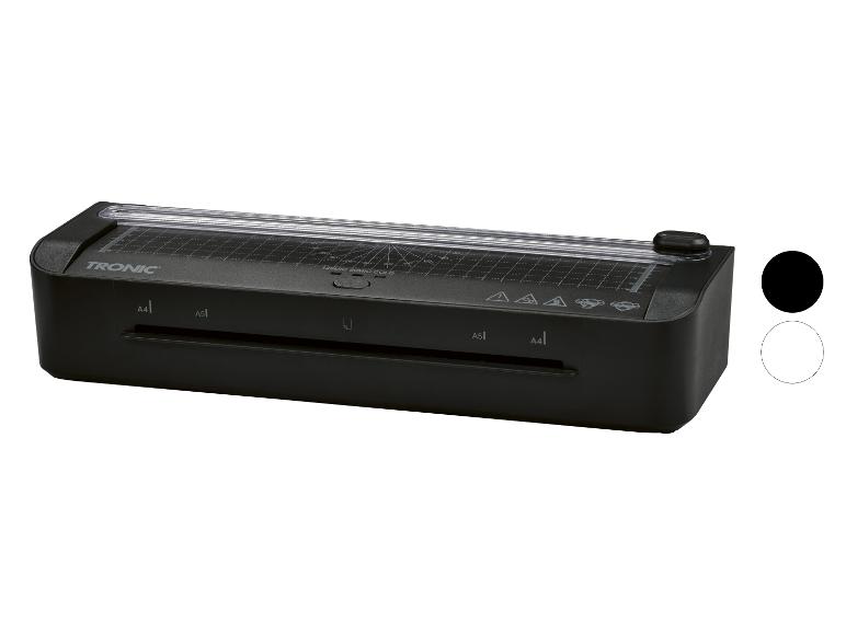 Laminátor a řezačka papíru Tronic v černé barvě