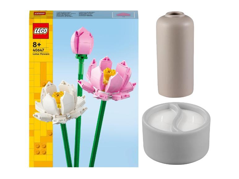 Lego 40647 lotosové květy, váza a svíčka.