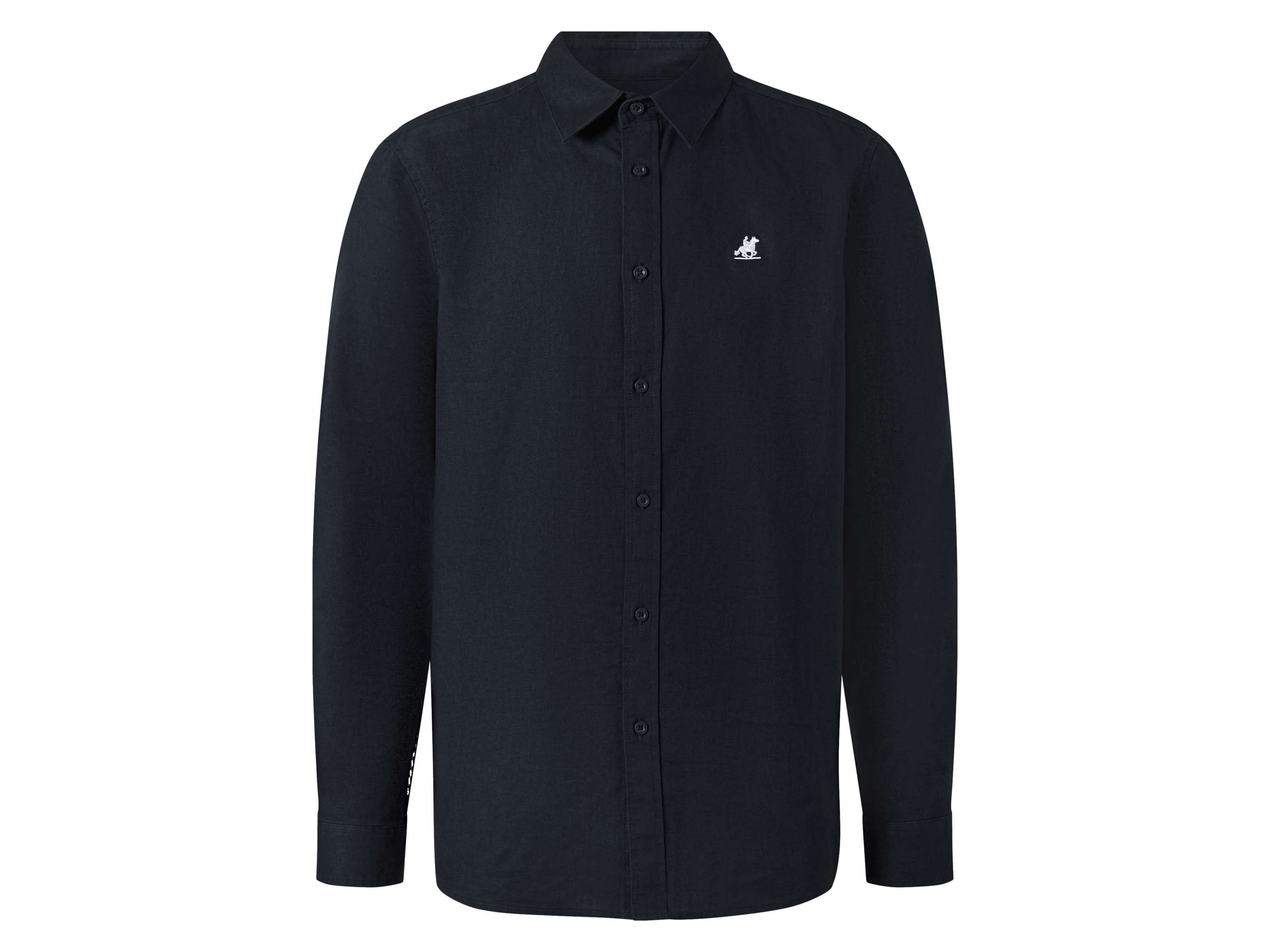 Pánská lněná košile (navy modrá, M (39/40))