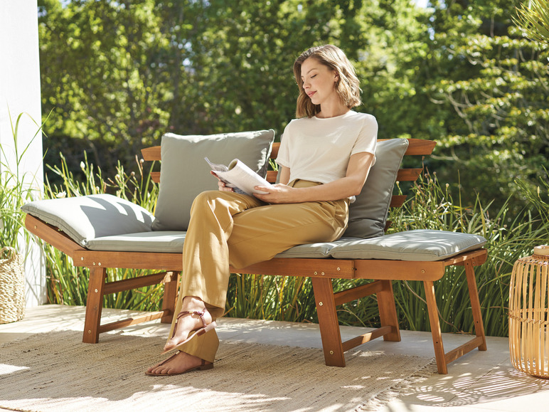  Zobrazit na celou obrazovku LIVARNO home Pohovka Daybed Sevilla, akácie - Obrázek 2