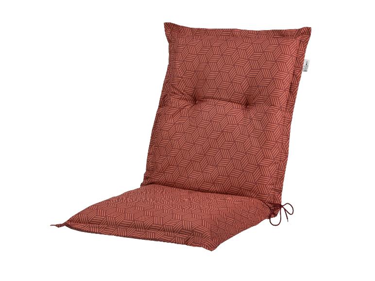 Polštář na zahradní židli LIVARNO HOME s červenohnědým geometrickým vzorem