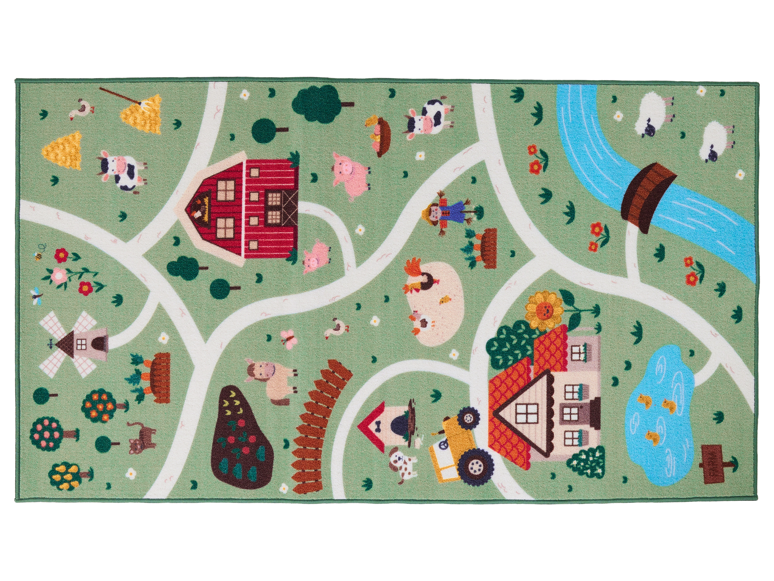 Livarno® Dětský koberec, 75 x 133 cm (farma)