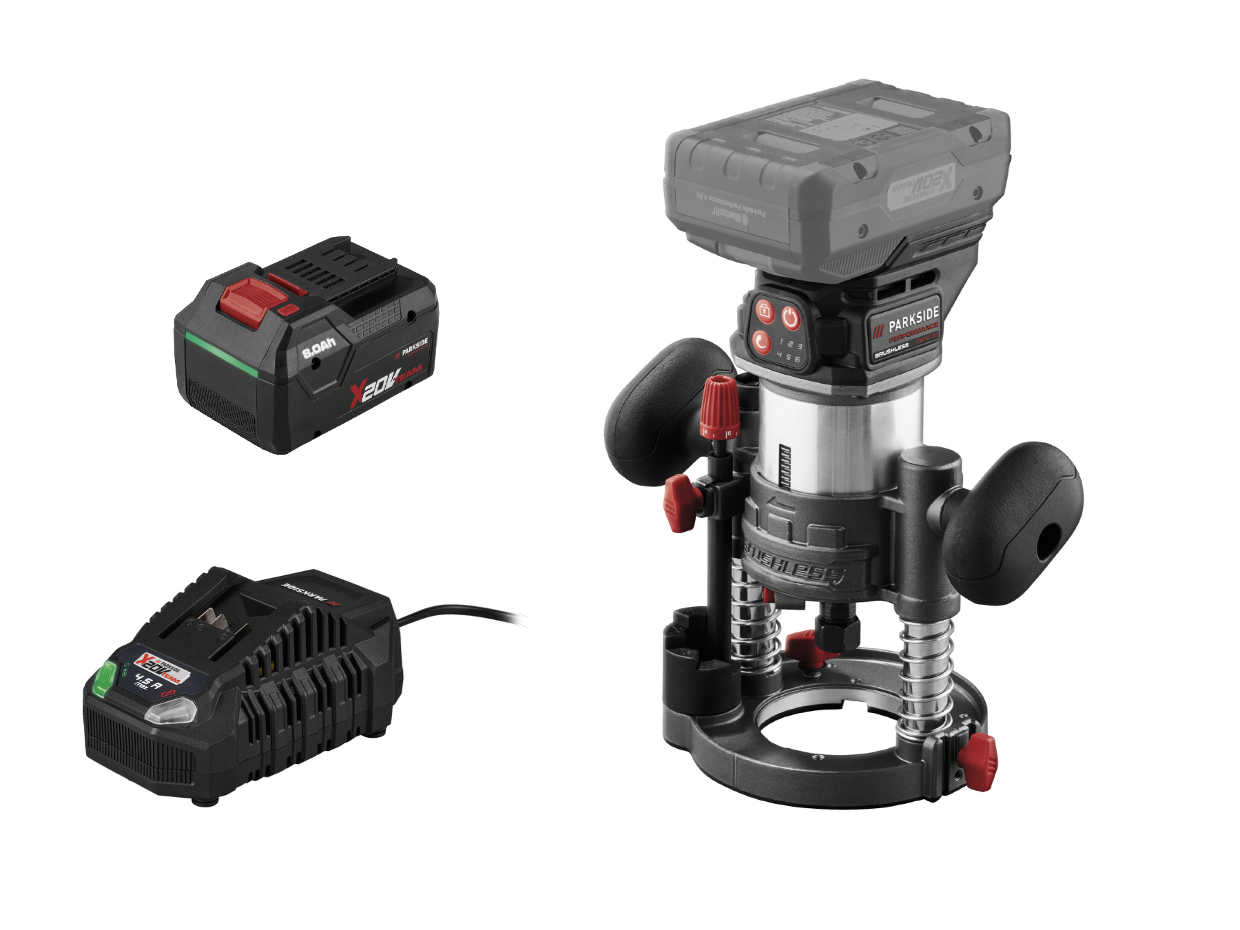 Parkside Performance® Aku multifunkční frézka Pmfap 20-Li B2, Smart 8 Ah