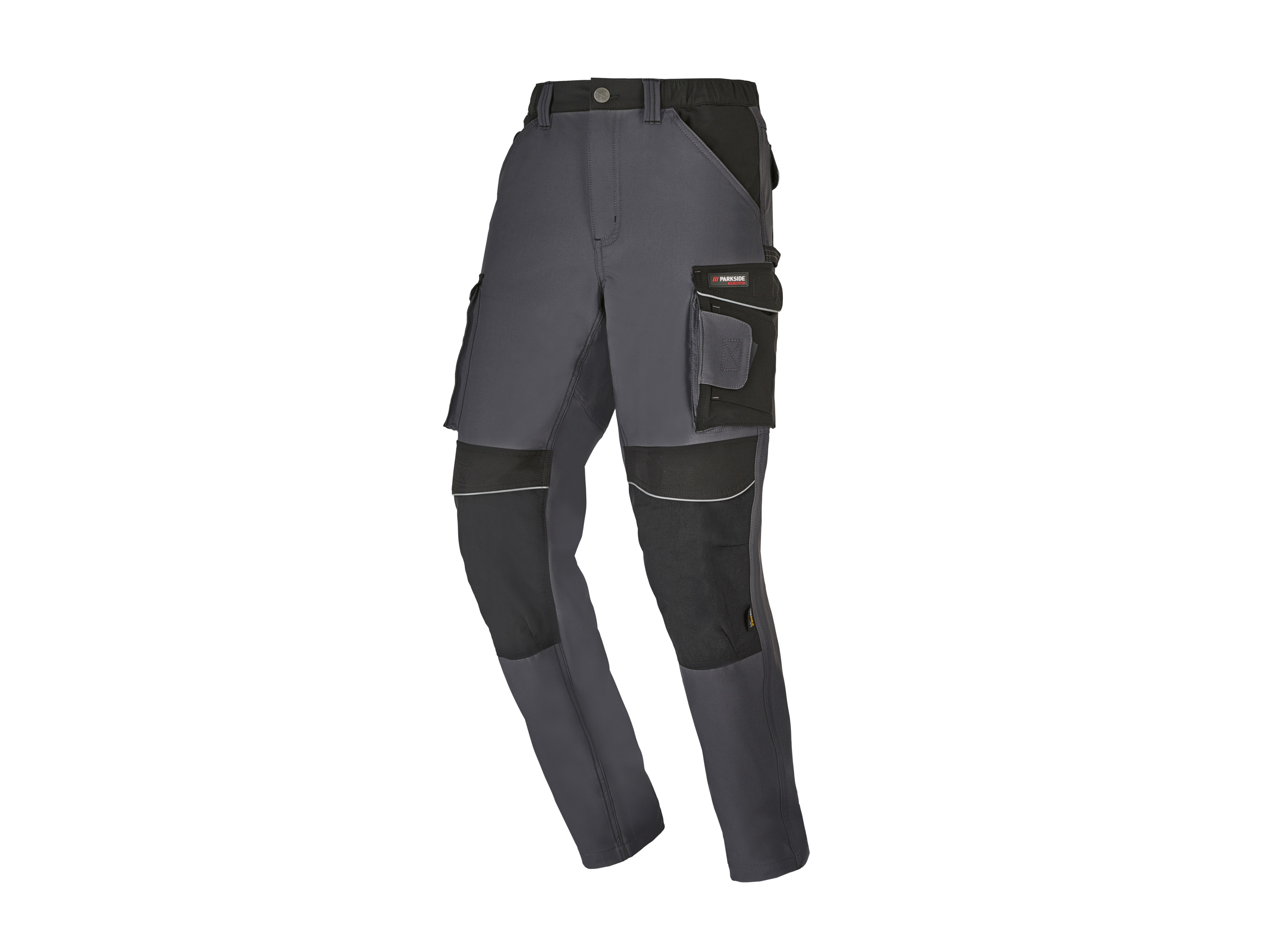 Parkside Performance® Pánské pracovní kalhoty (šedá/černá, 48)