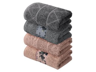 LIVARNO® Froté ručník, 50 x 100 cm, 500 g/m2, 2 kusy