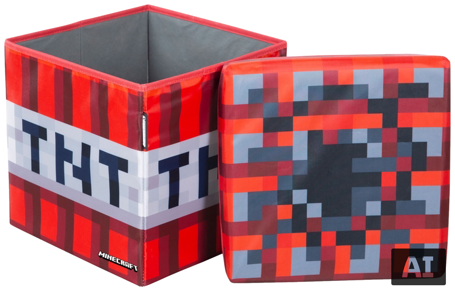 Dětský taburet s úložným prostorem Minecraft