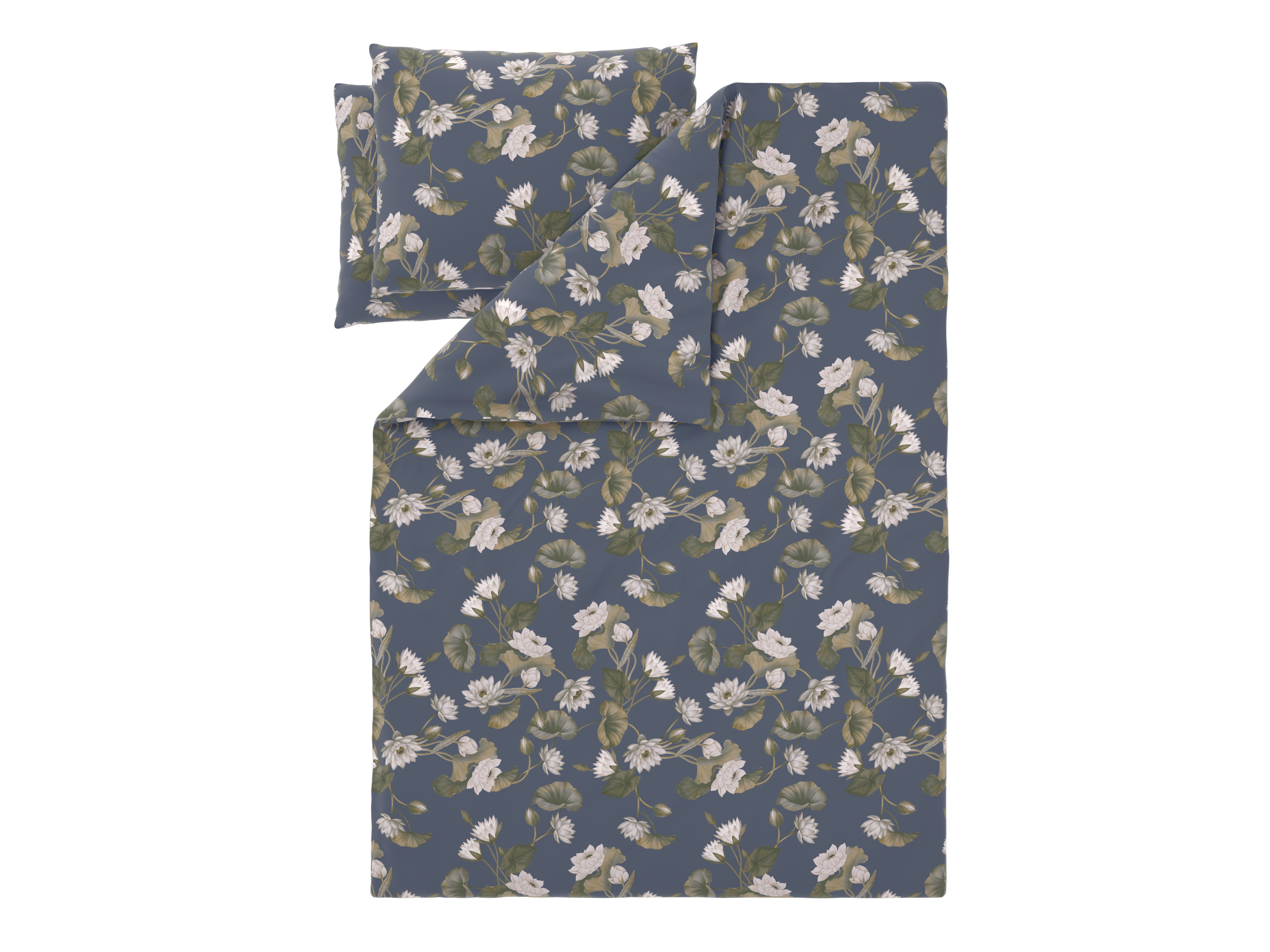 Livarno® Ložní povlečení z mikrovláknitého saténu, 240 x 220 cm, 70 x 90 cm (květiny/šedá)