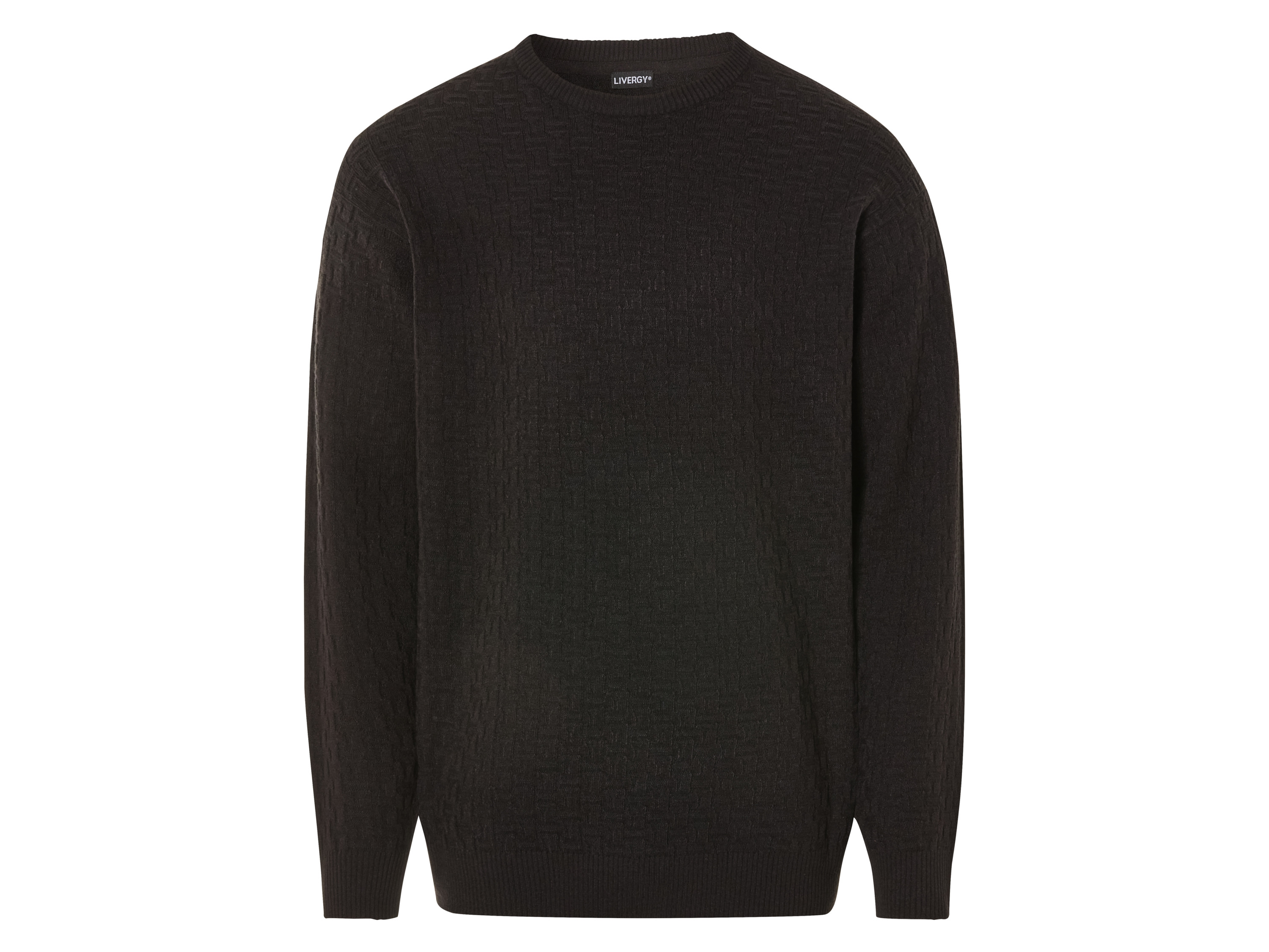 Livergy® Pánský pletený svetr (M (48/50), černá)