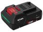 4.0Ah akumulátor pro elektrické nářadí s červenými a zelenými detaily, s nápisem „X 20V TEAM“.
