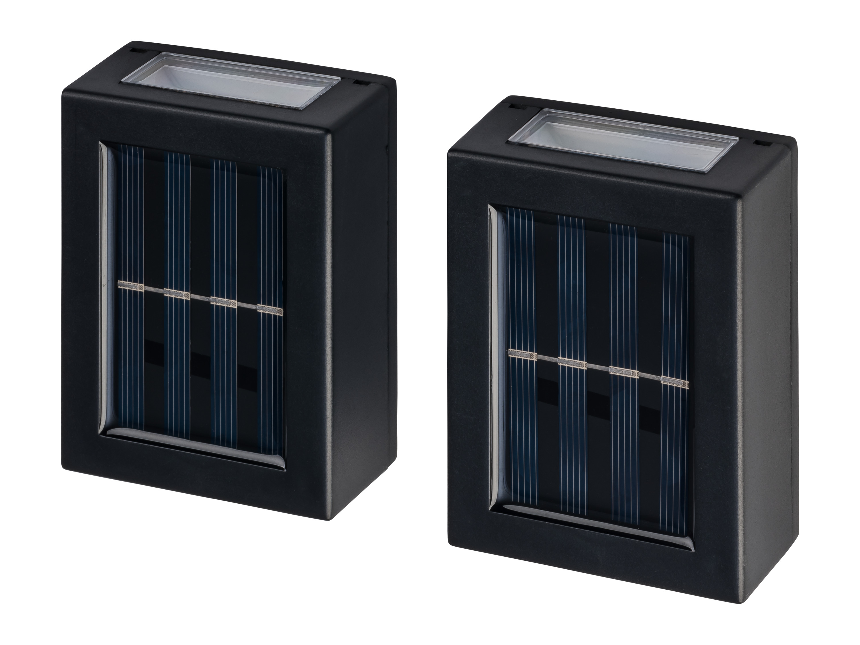 Livarno® Solární venkovní nástěnná LED svítidla, 2 kusy