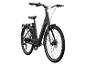 Černý elektrický bicykl s pneumatikami Schwalbe.