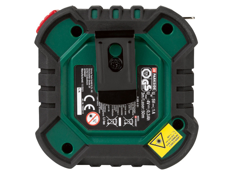  Zobrazit na celou obrazovku PARKSIDE® Laserový měřič vzdálenosti s měřicím pásmem PLMB 4 B1 - Obrázek 6