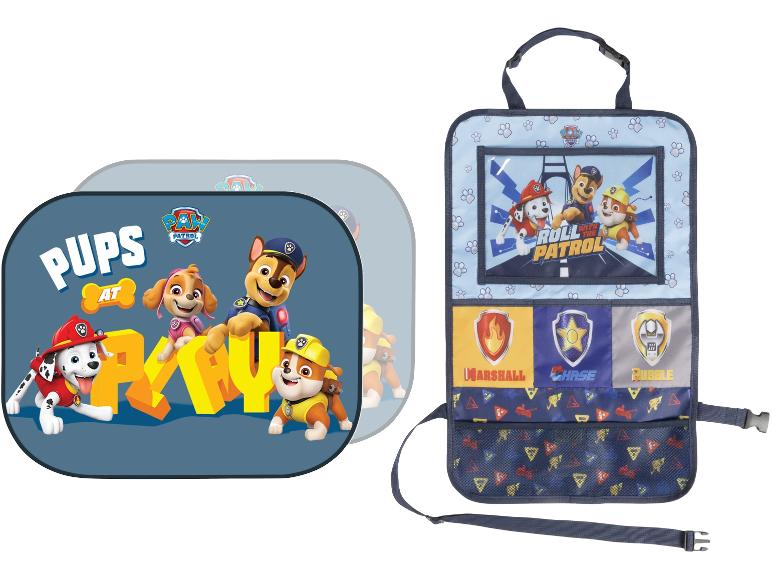 Sluneční clona a organizér do auta Paw Patrol.