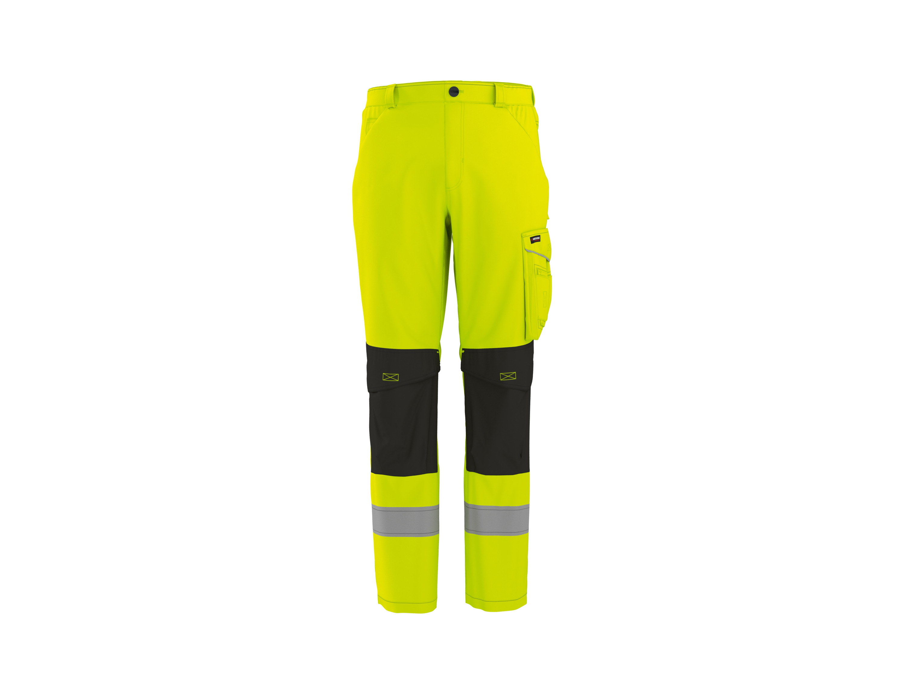 Parkside Performance® Pánské softshellové výstražné kalhoty (žlutá, 56)