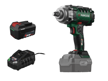 Aku rázový utahovák na kola auta PASSK 20-Li C4, 4 Ah