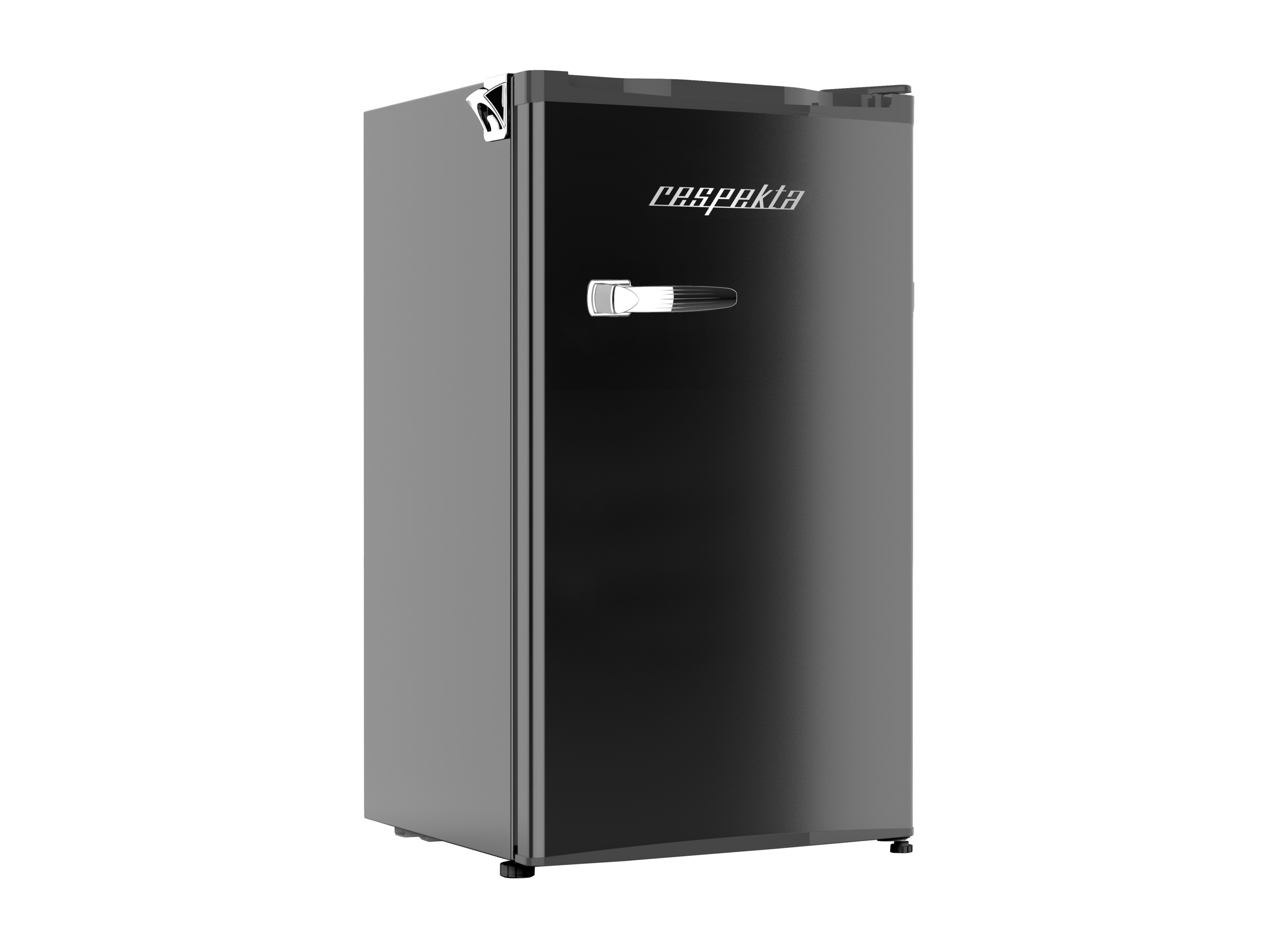 Respekta Retro chladnička (černá)