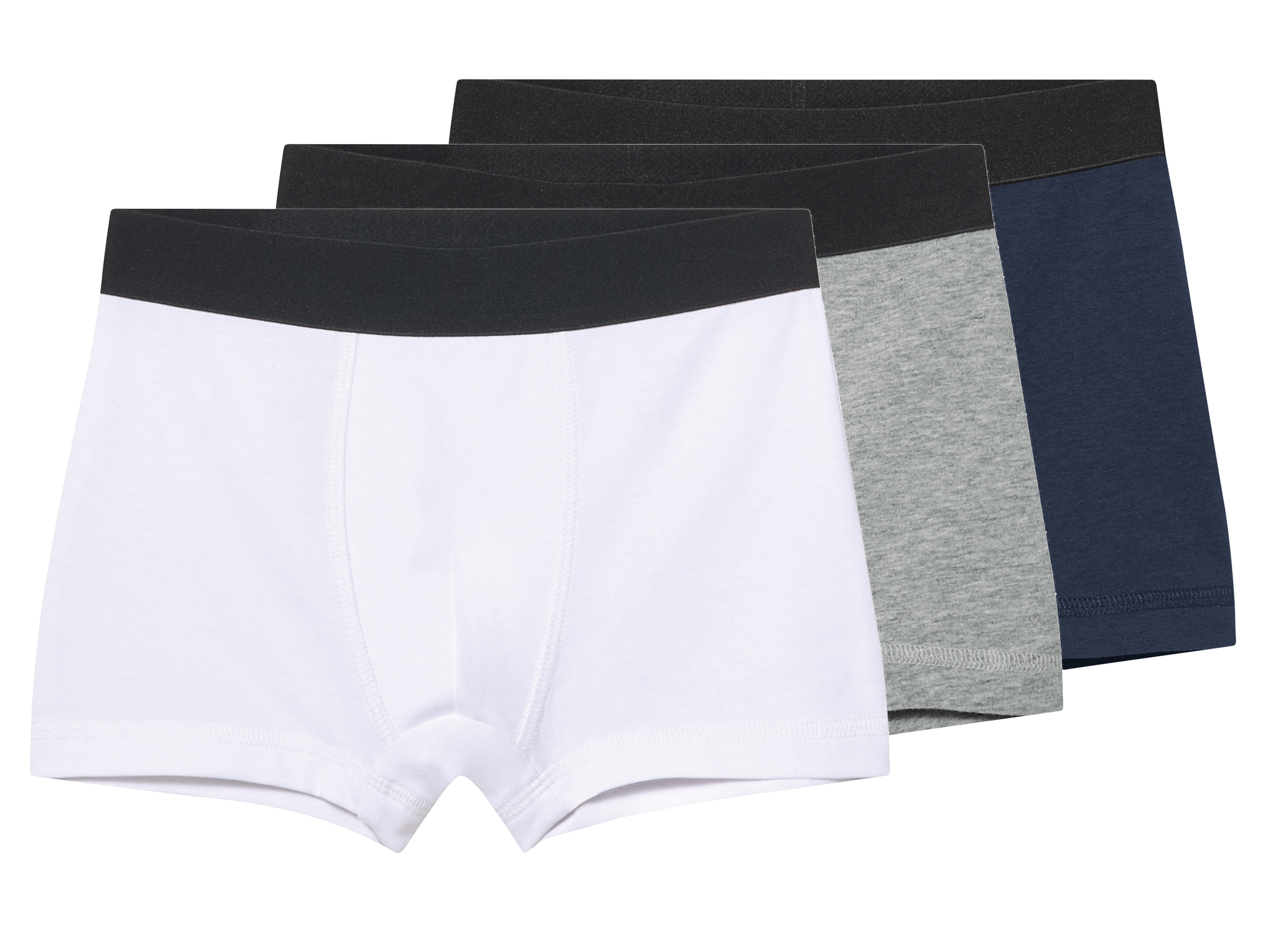 lupilu® Chlapecké boxerky s BIO bavlnou, 3 kusy (navy modrá / šedá / bílá, 98/104)