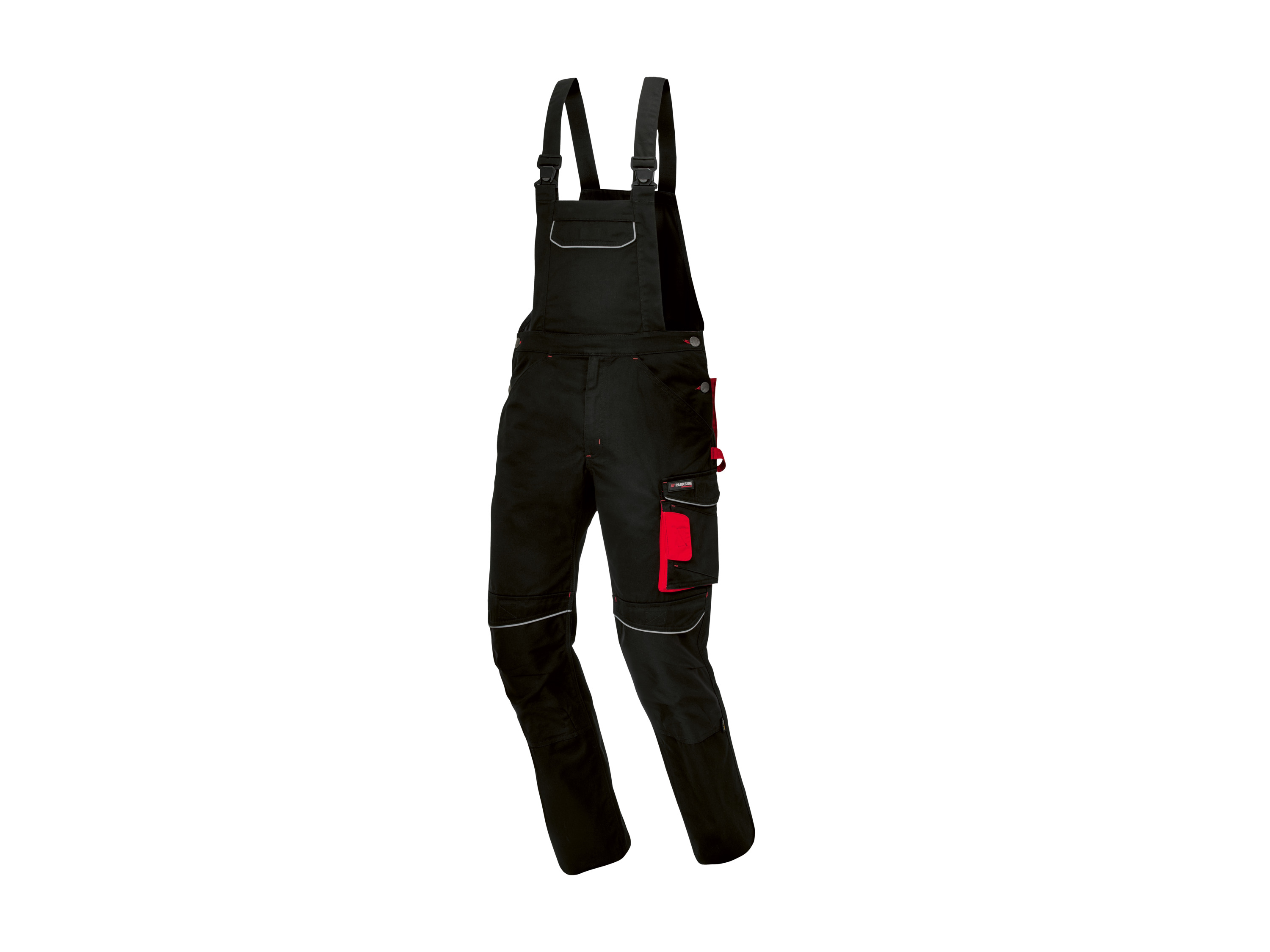 Parkside Performance® Pánské pracovní kalhoty s laclem (černá, 58)
