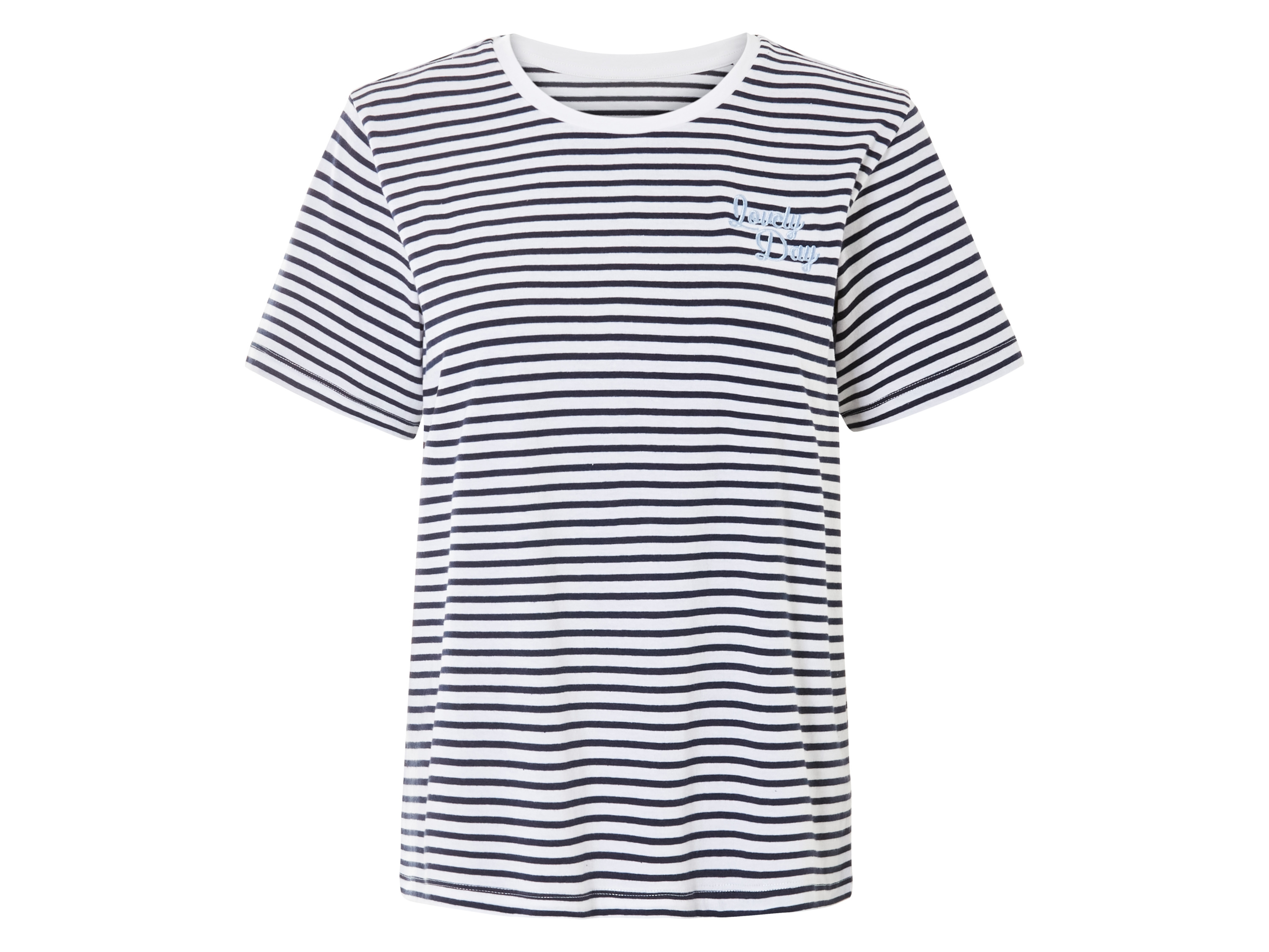 esmara® Dámské triko s BIO bavlnou (černá/bílá, Xs(32/34))