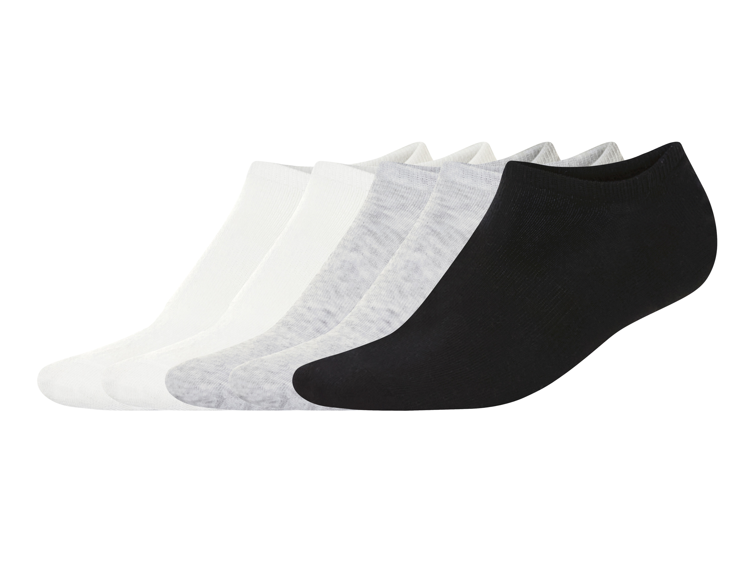 esmara® Dámské ponožky, 5 párů (bílá/šedá/černá, 39-42)