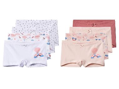 lupilu® Dívčí kalhotky s BIO bavlnou, 4 kusy