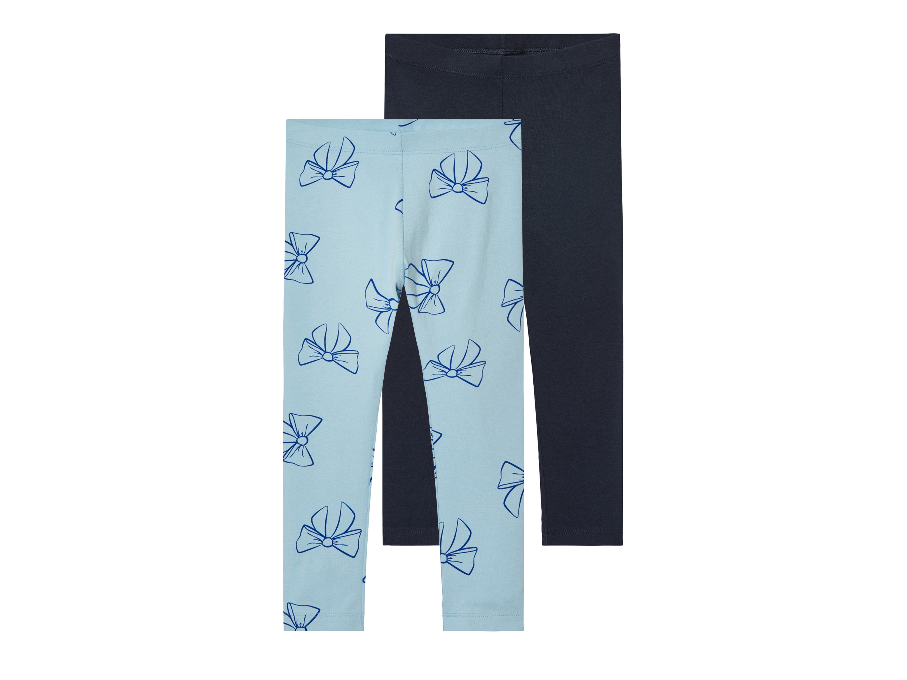 lupilu® Dívčí legíny, 2 kusy (světle modrá / navy modrá, 110/116)